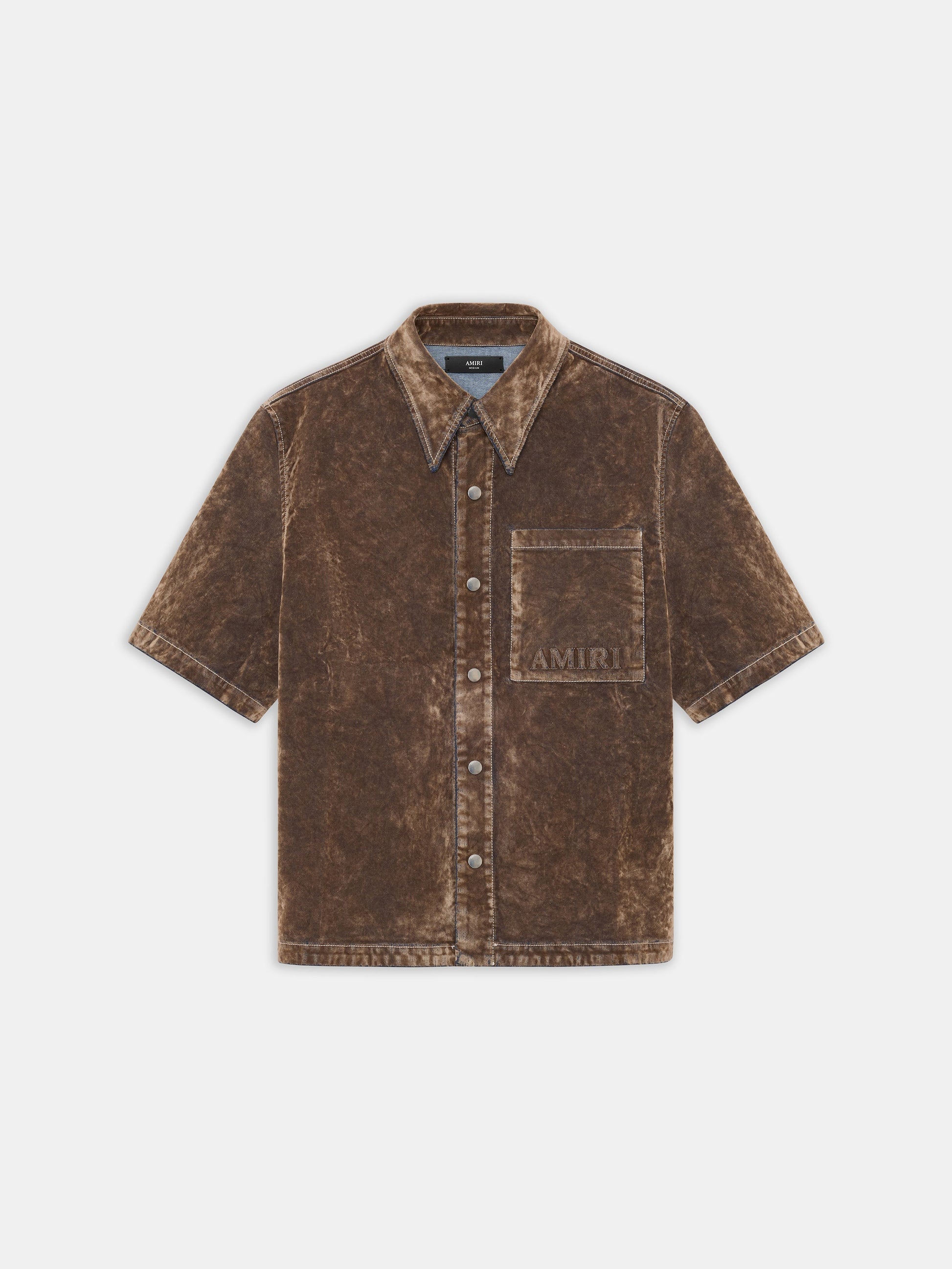 Velvet Camp Shirt - Tan | Amiri Featured