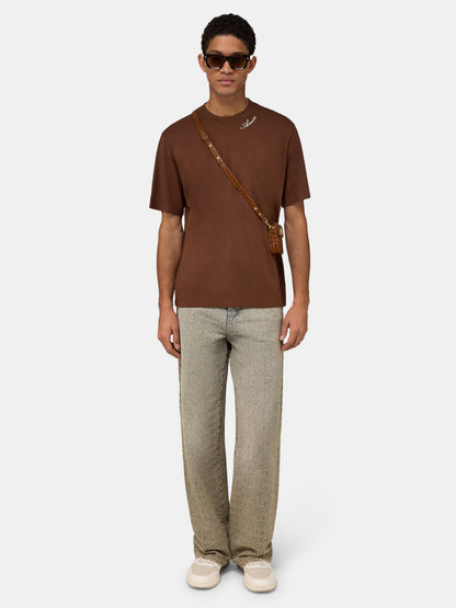 Amiri Script Tee - Tobacco | Amiri Great Deal