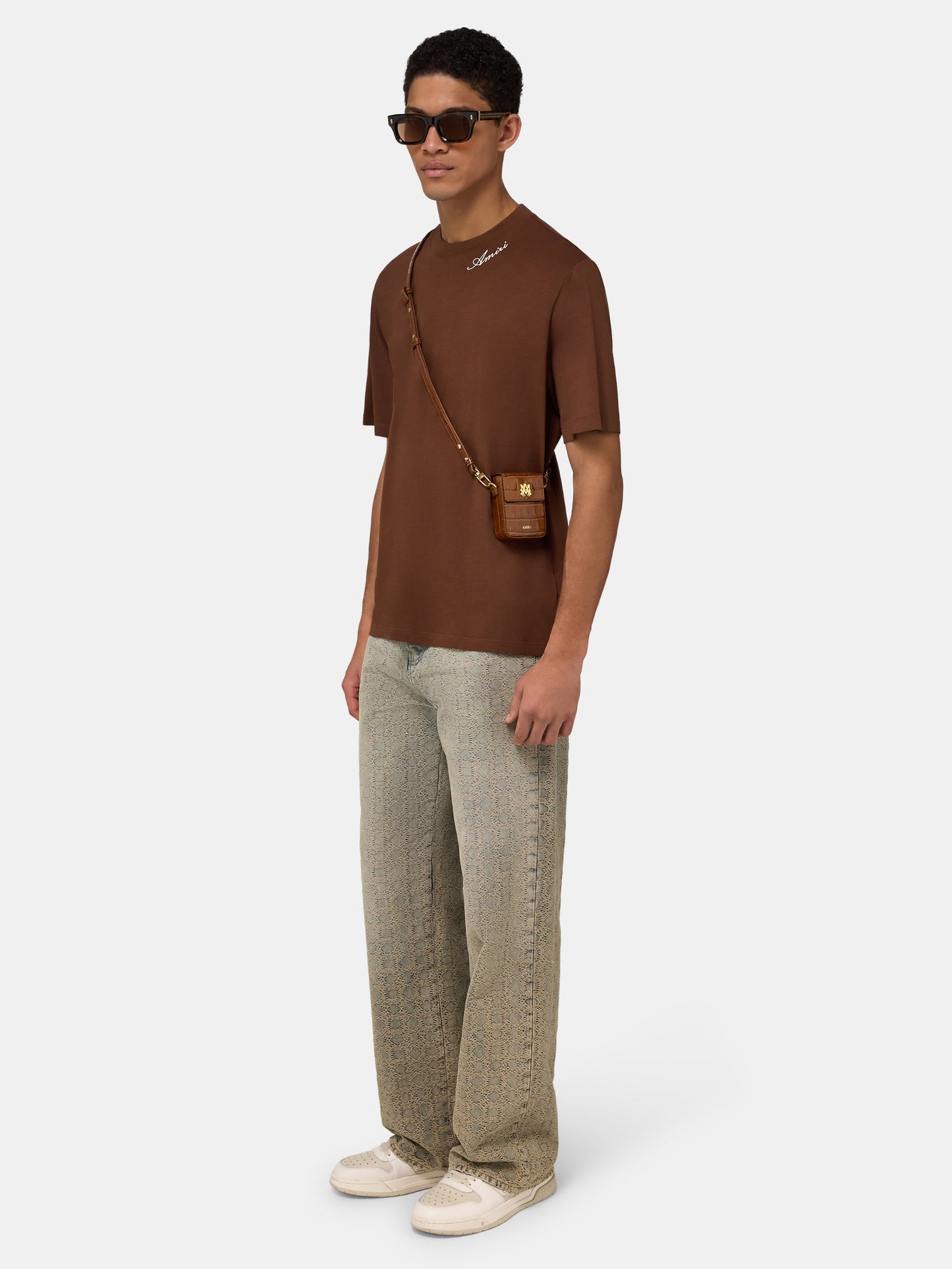 Amiri Script Tee - Tobacco | Amiri Great Deal