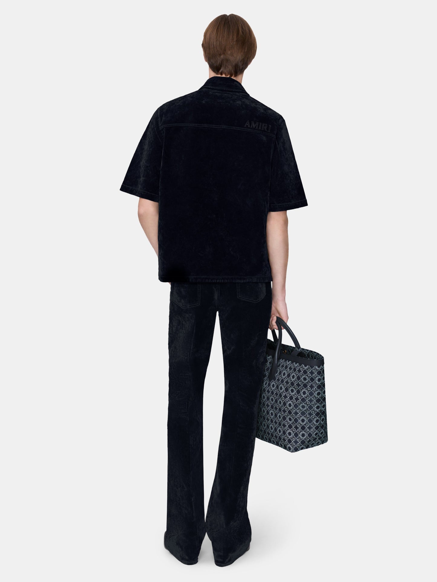 Velvet Camp Shirt - Black | Amiri Online