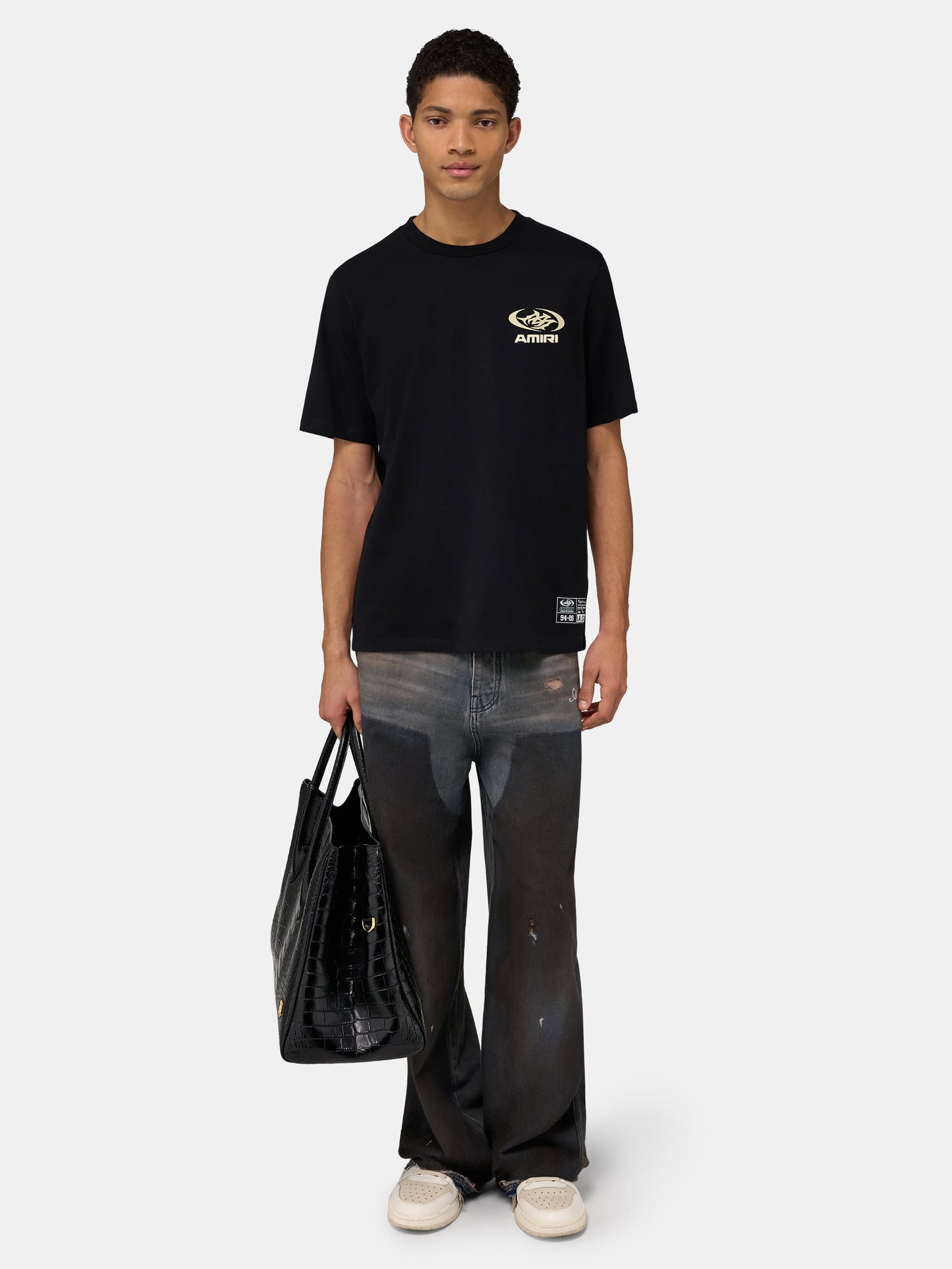 Sporty Lightweight Jersey Tee - Black | Amiri Special Offer