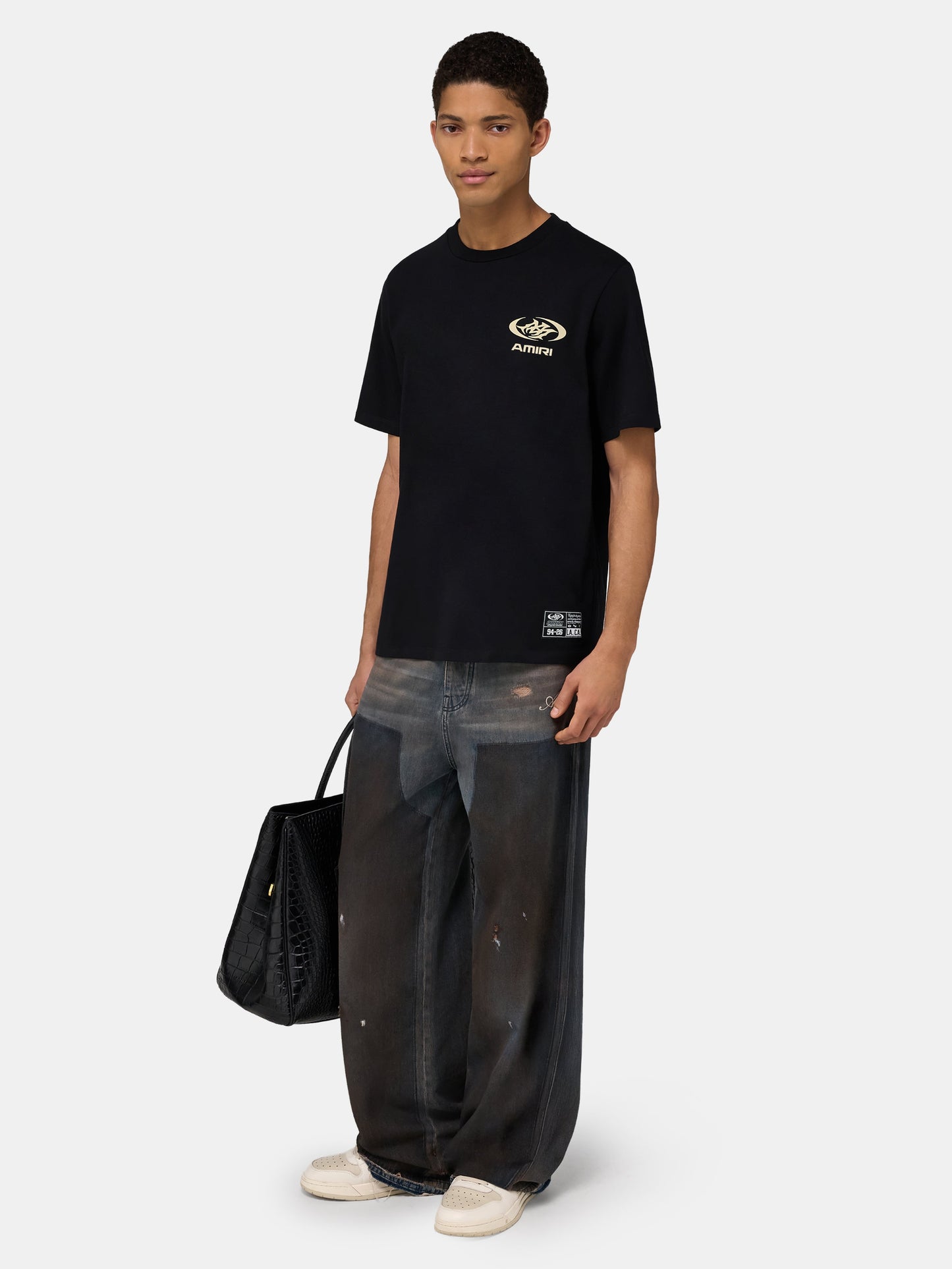 Sporty Lightweight Jersey Tee - Black | Amiri Special Offer