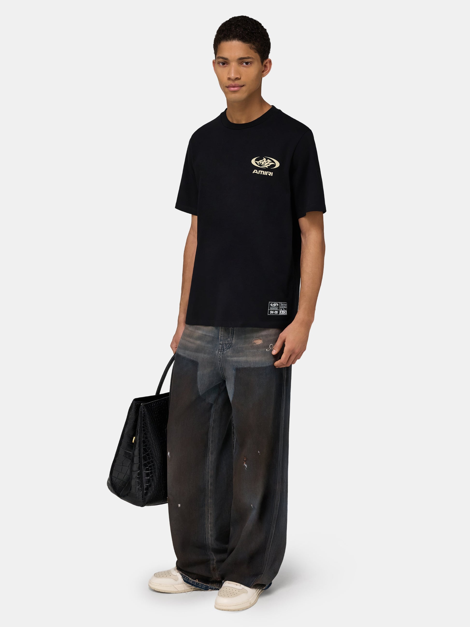 Sporty Lightweight Jersey Tee - Black | Amiri Special Offer
