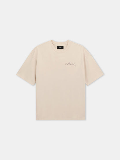 Ma Quad Checkerboard Oversized Tee - Alabaster | Amiri Featured