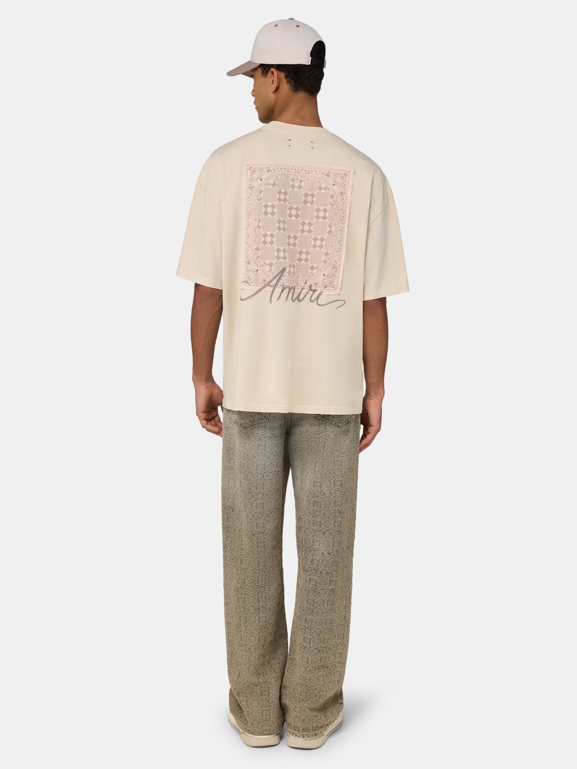 Ma Quad Checkerboard Oversized Tee - Alabaster | Amiri Featured