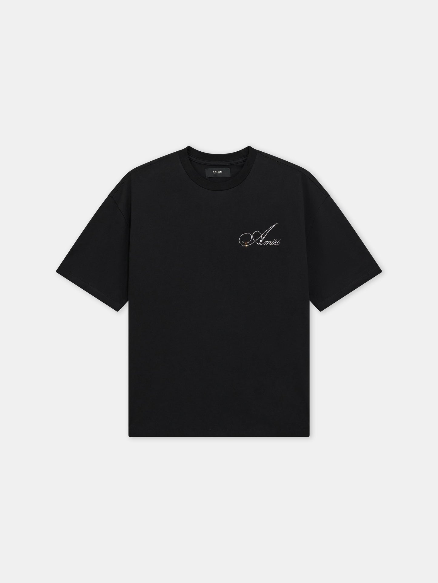 Crystal Amiri Script Oversized Tee - Black | Amiri Popular Choice
