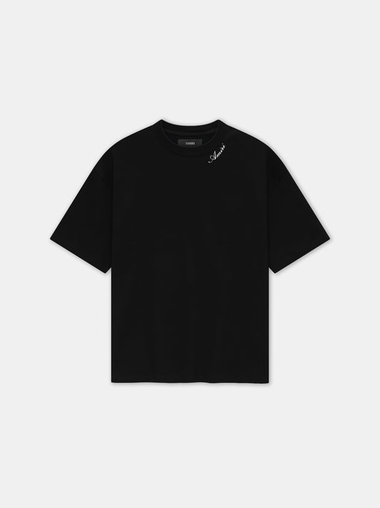 Amiri Script Tee - Black | Amiri Best Seller
