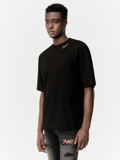 Amiri Script Tee - Black | Amiri Best Seller