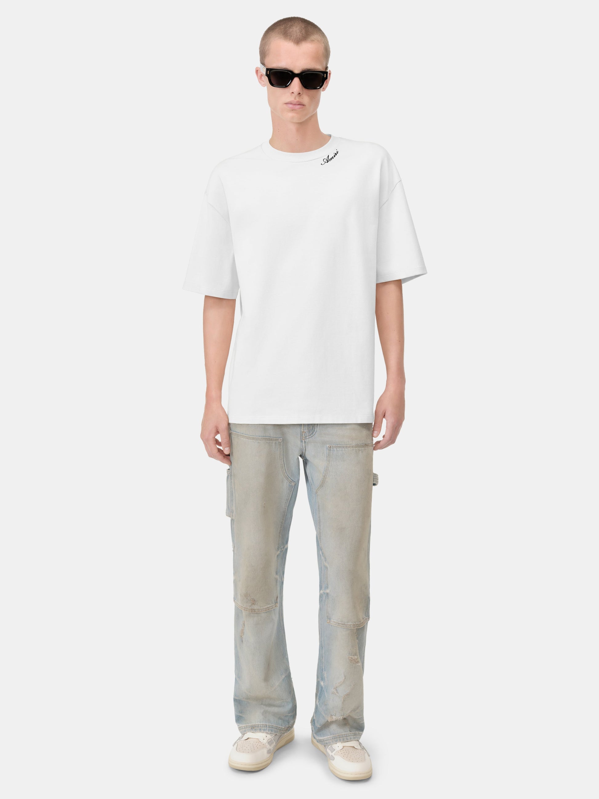 Amiri Script Tee - White | Amiri Sale