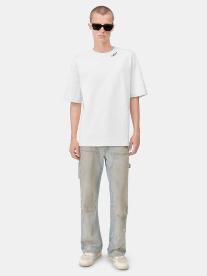 Amiri Script Tee - White | Amiri Sale