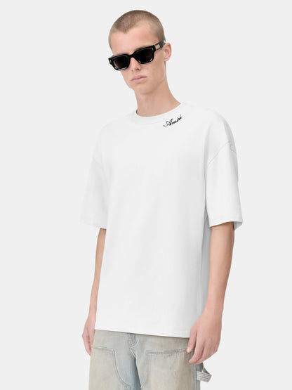 Amiri Script Tee - White | Amiri Sale