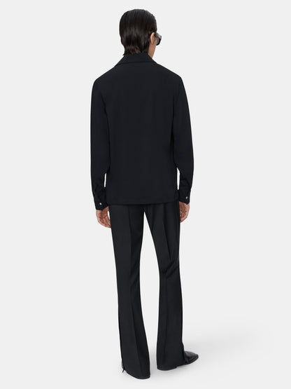 Round Pocket Dress Shirt - Black | Amiri Budget Friendly