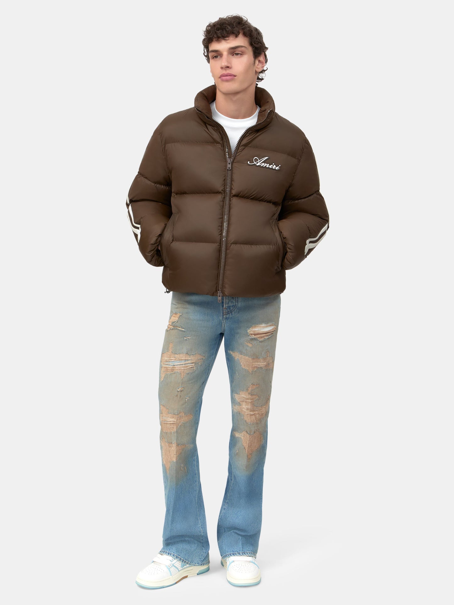 Bones Down Jacket - Dark Brown | Amiri Great Deal
