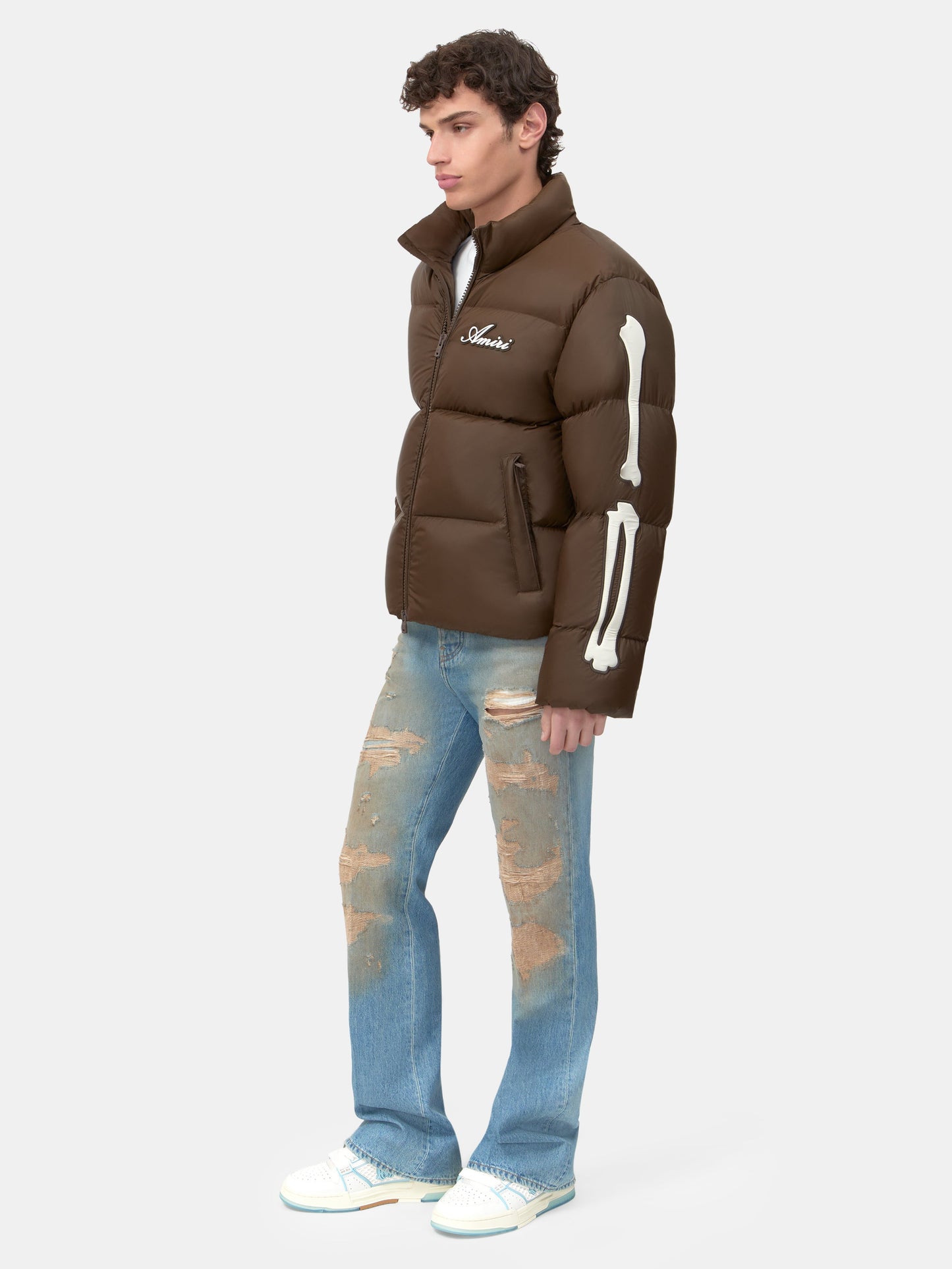 Bones Down Jacket - Dark Brown | Amiri Great Deal