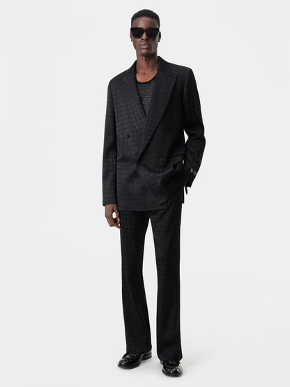 Tonal Ma Quad Double-Breasted Blazer - Black | Amiri Value