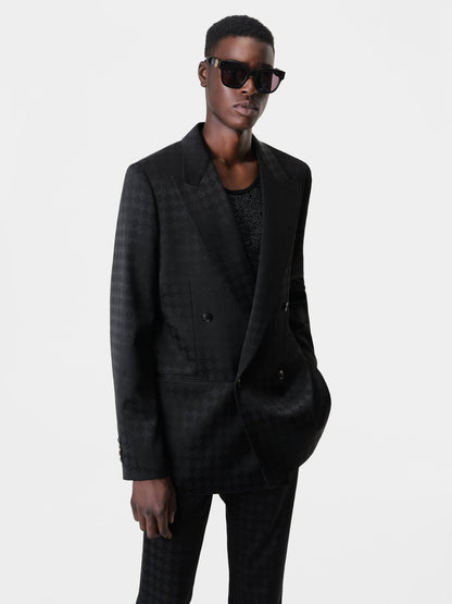 Tonal Ma Quad Double-Breasted Blazer - Black | Amiri Value
