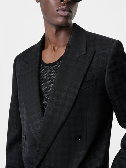 Tonal Ma Quad Double-Breasted Blazer - Black | Amiri Value
