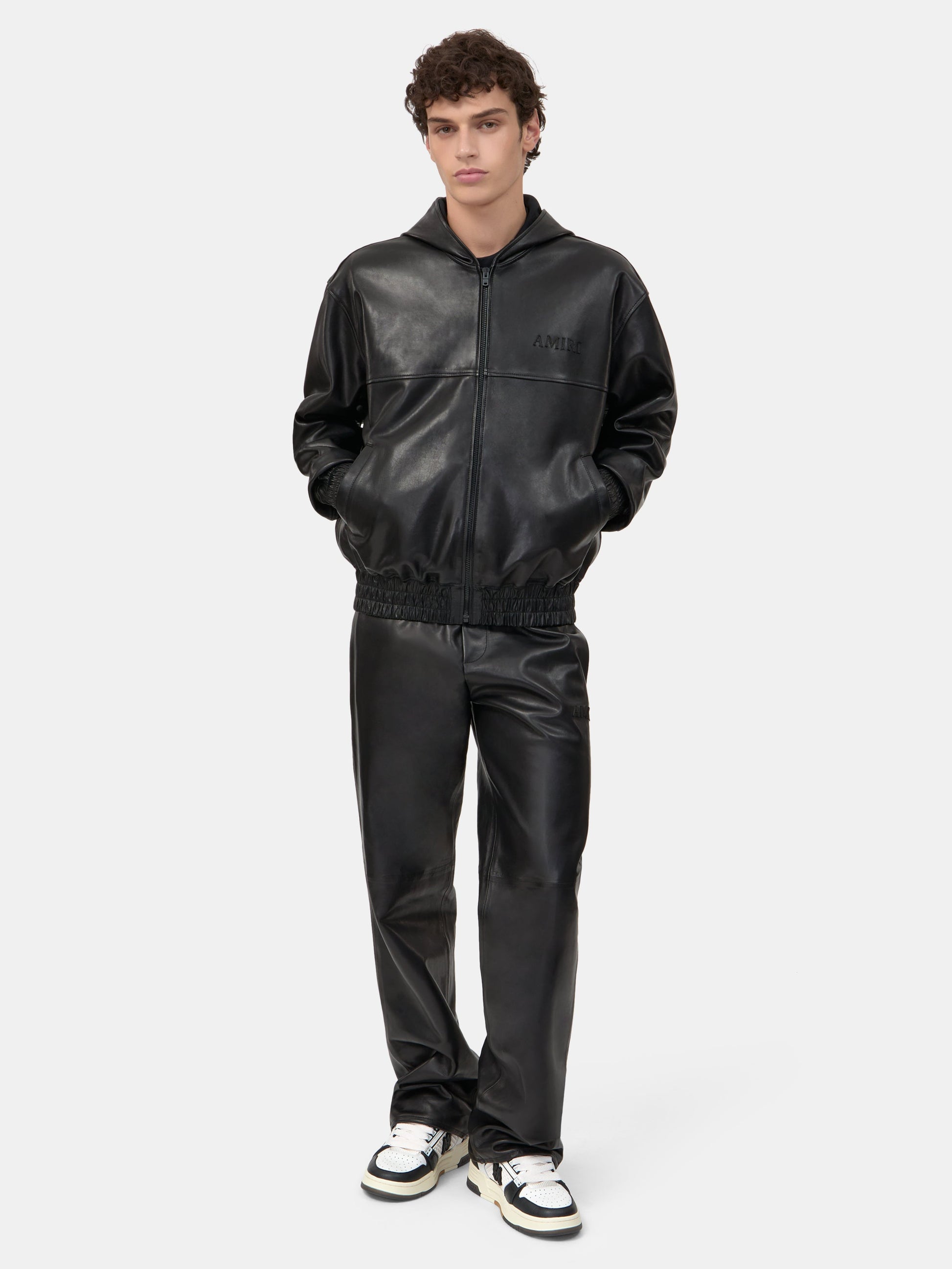 Leather Track Pant - Black | Amiri Great Deal