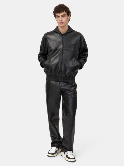 Leather Track Pant - Black | Amiri Great Deal