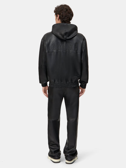 Leather Track Pant - Black | Amiri Great Deal
