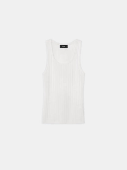 Ma Rib Tank - Alabaster | Amiri Featured