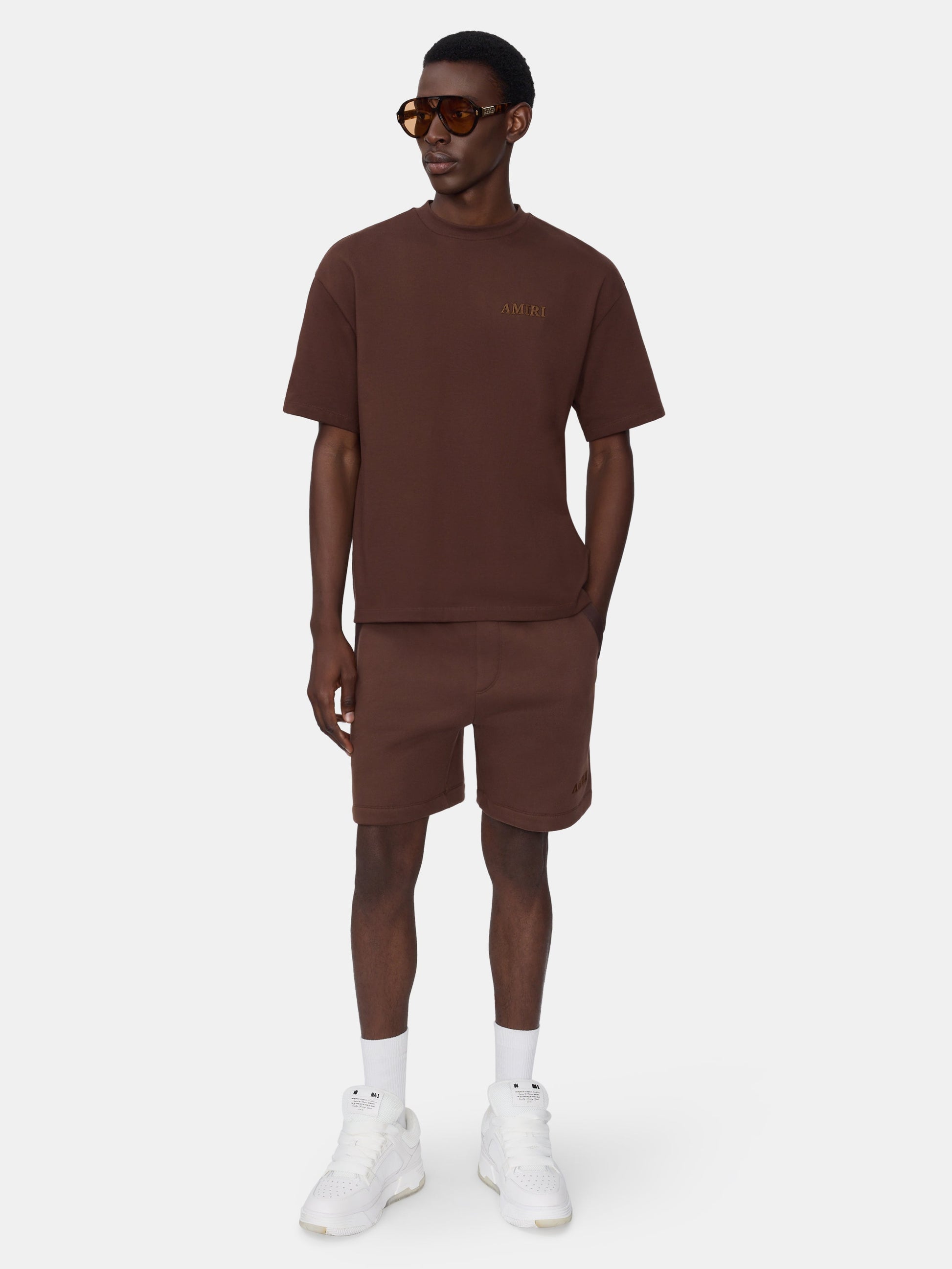 Amiri Embroidered Short - Walnut Brown | Amiri Value