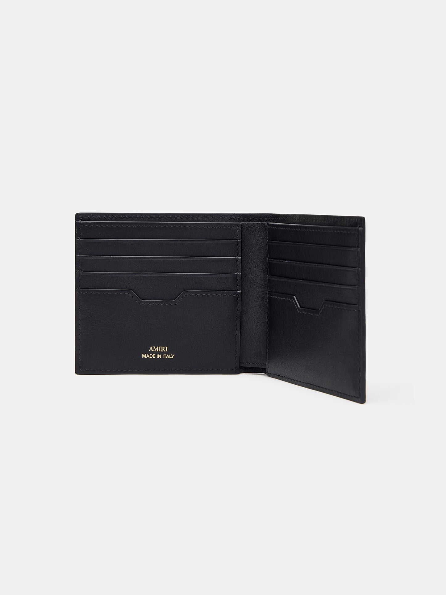 Croc Embossed Bifold - Black | Amiri Great Deal