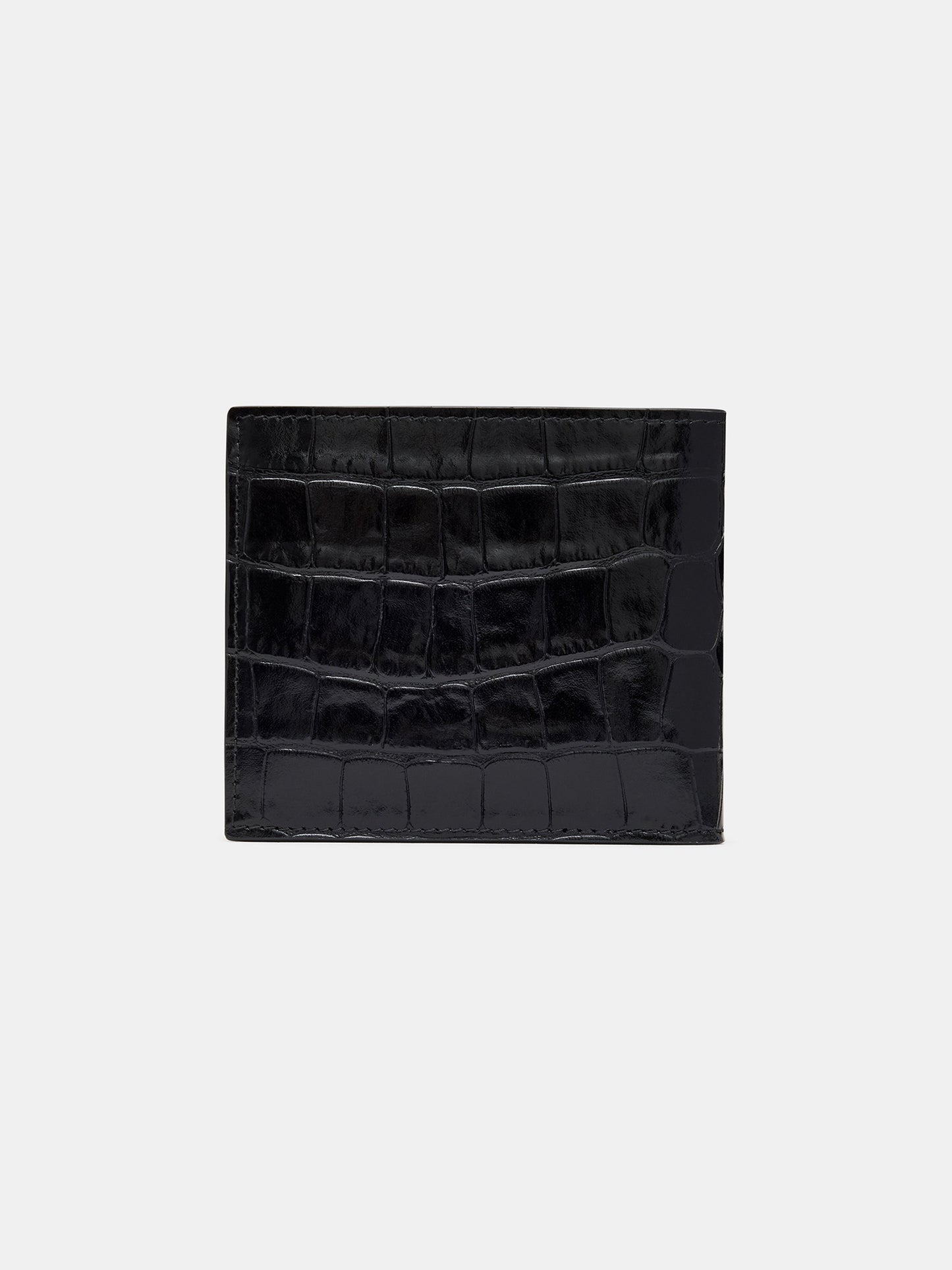 Croc Embossed Bifold - Black | Amiri Great Deal