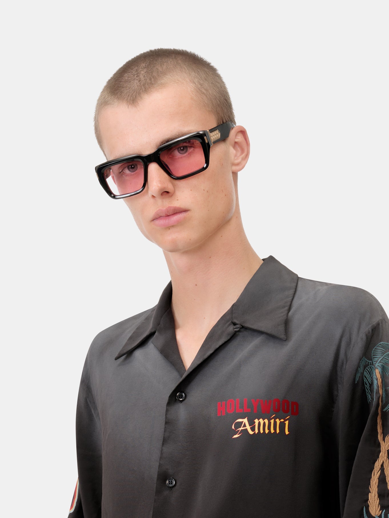 Hollywood Sunglasses - Black Pink | Amiri Online