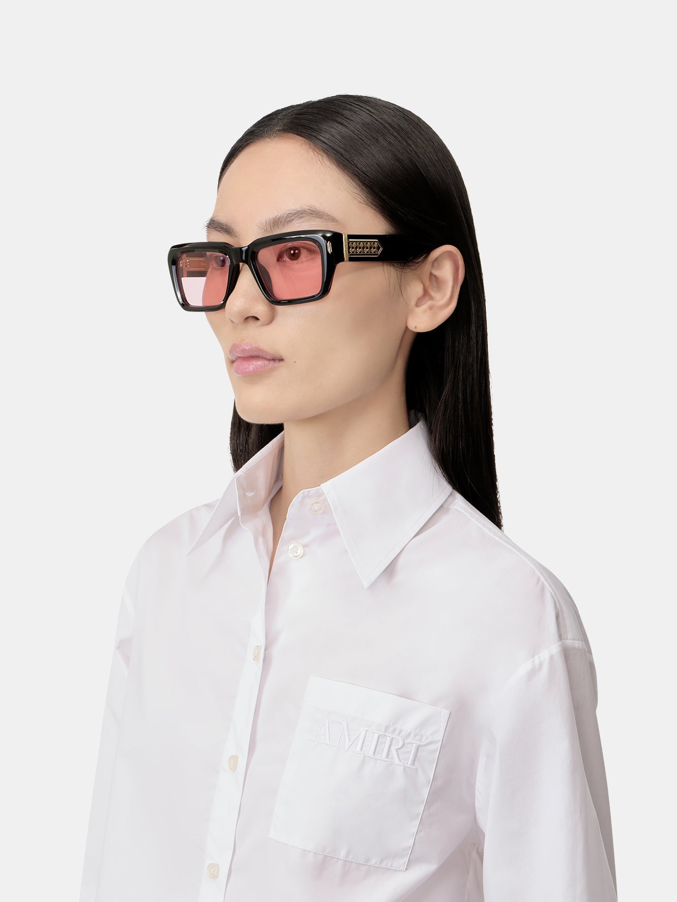 Hollywood Sunglasses - Black Pink | Amiri Online