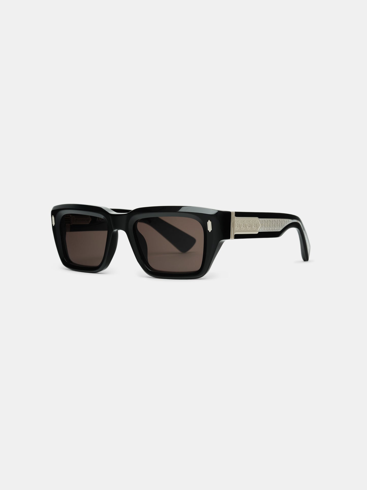 Hollywood Sunglasses - Black Silver | Amiri Affordable