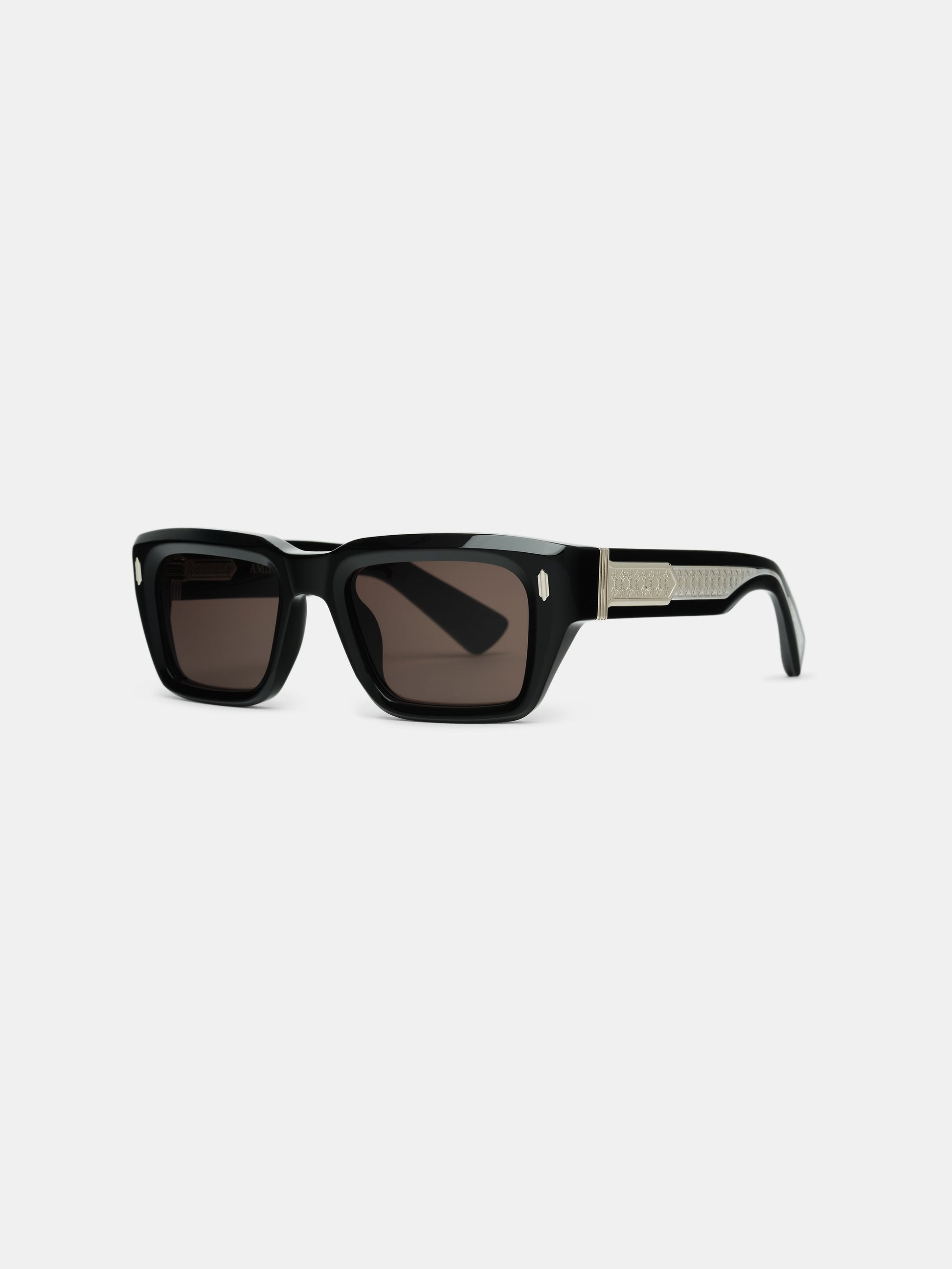 Hollywood Sunglasses - Black Silver | Amiri Affordable