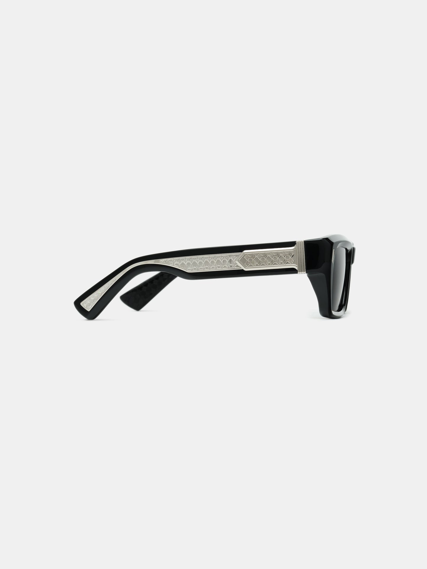 Hollywood Sunglasses - Black Silver | Amiri Affordable