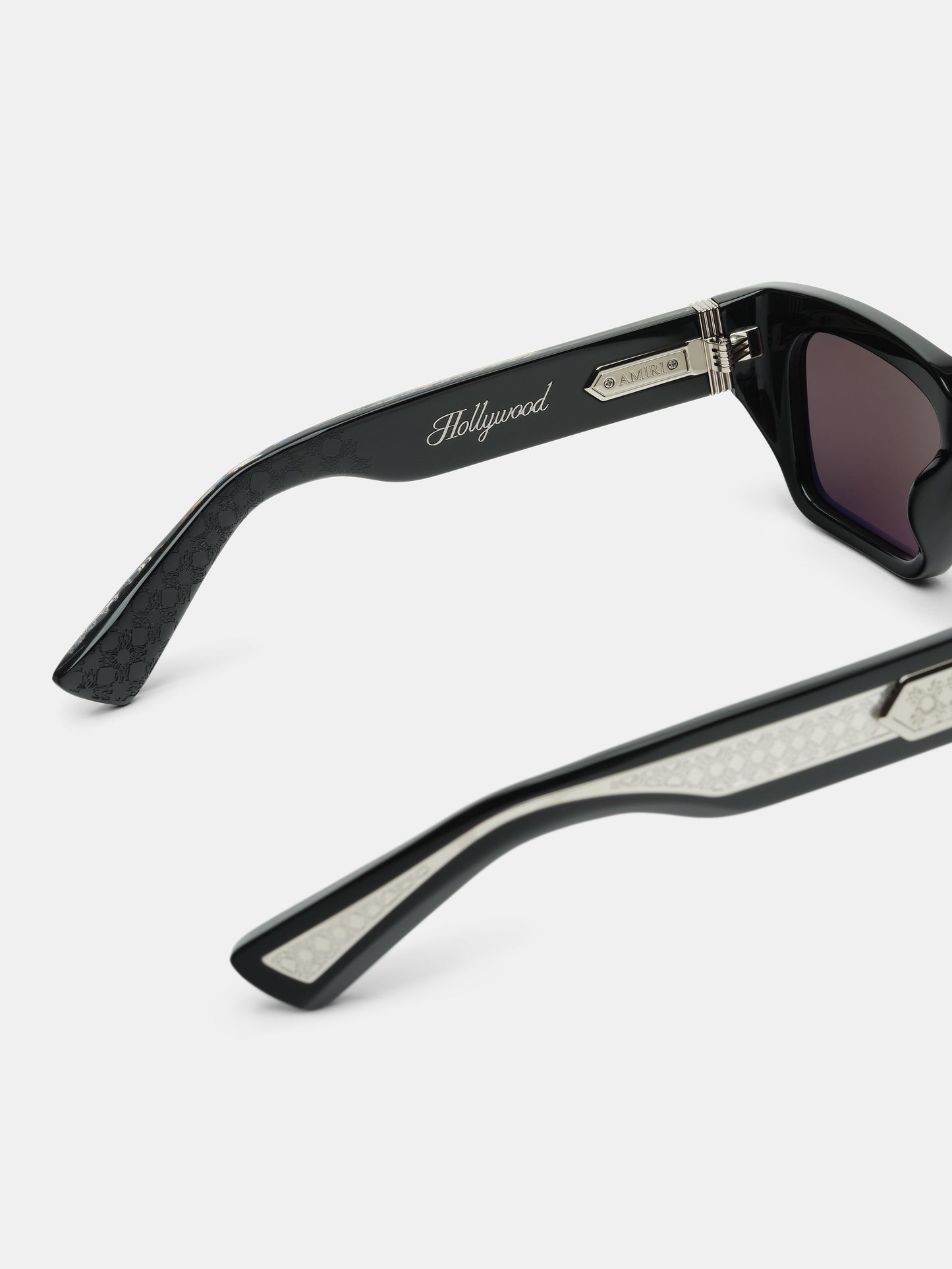 Hollywood Sunglasses - Black Silver | Amiri Affordable