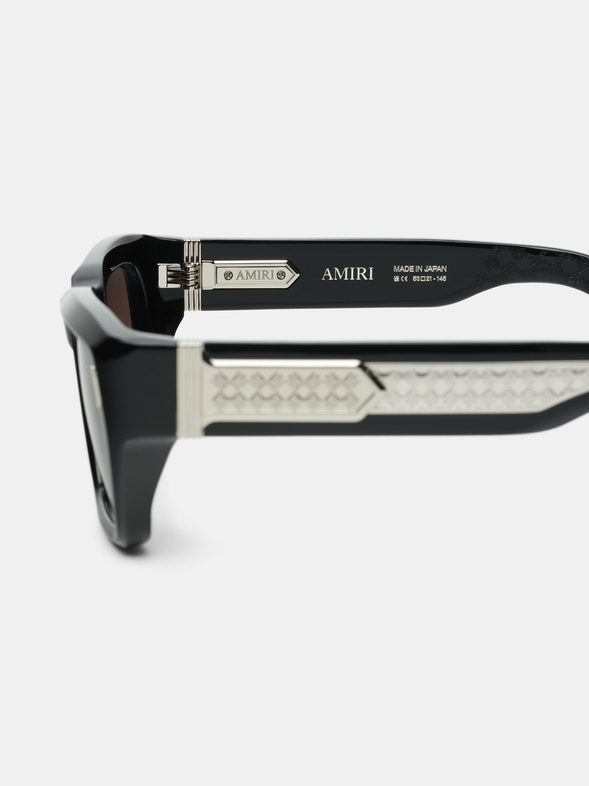 Hollywood Sunglasses - Black Silver | Amiri Affordable