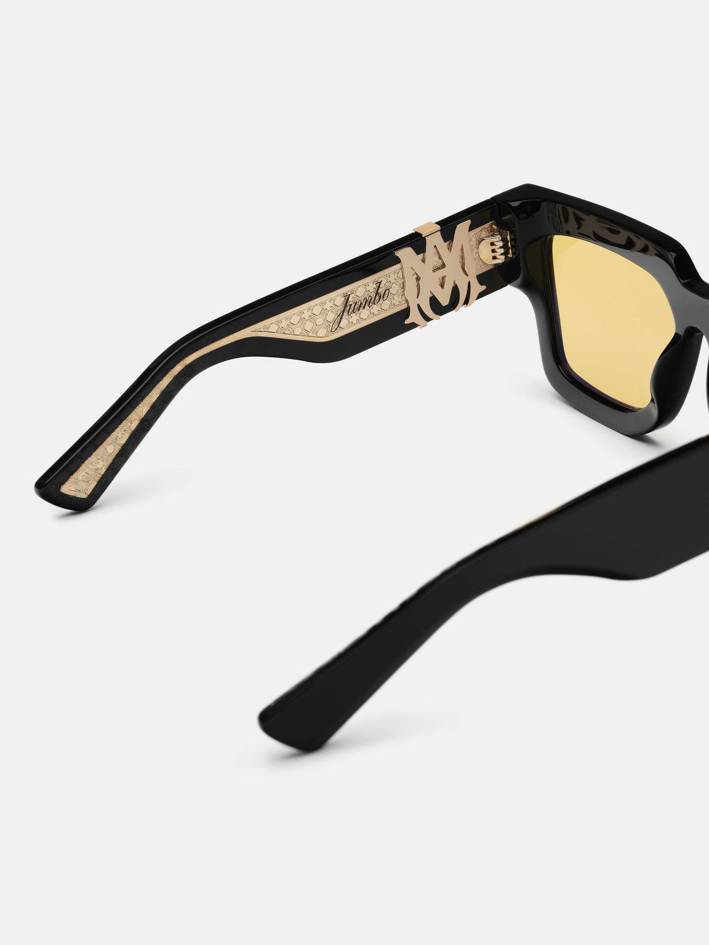 Jumbo Sunglasses - Black Yellow | Amiri Best Seller