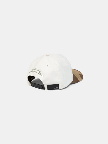 Ma Outline Camo Canvas Hat - Alabaster | Amiri Budget Friendly