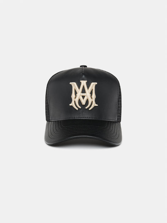 Leather Ma Trucker Hat - Black | Amiri Popular Choice