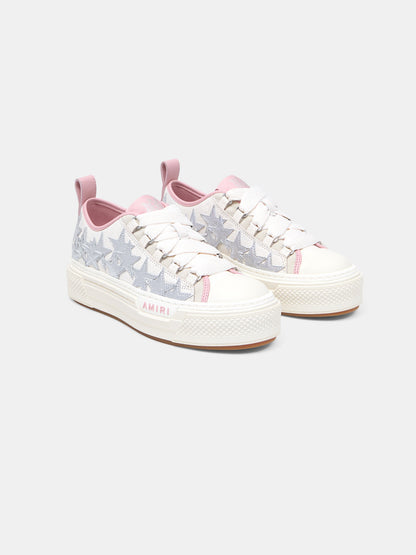 Metallic Stars Court Low - Pink | Amiri Budget Friendly