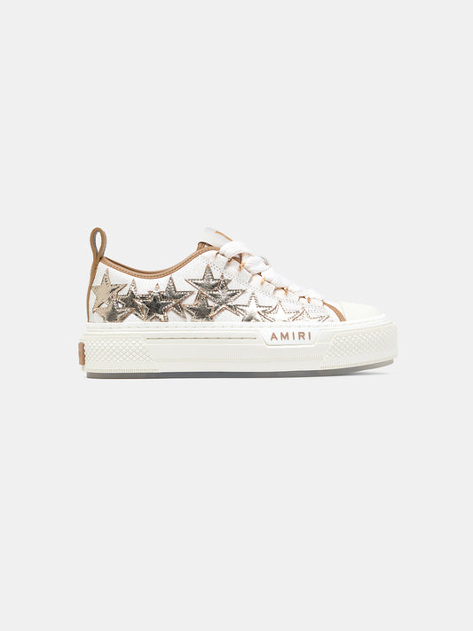 Metallic Stars Court Low - Dark Brown | Amiri Best Seller