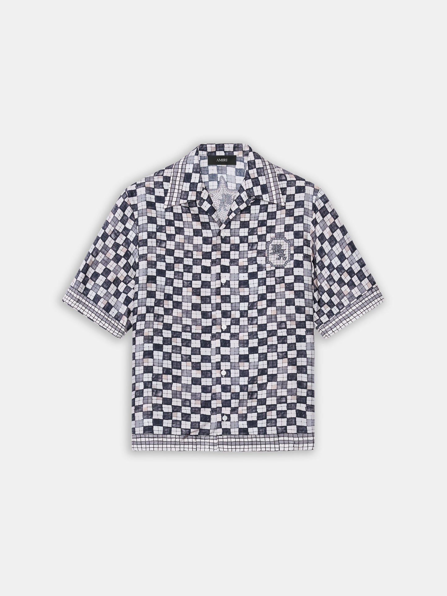 Ma Checkered Bowling Shirt - Taupe | Amiri Featured