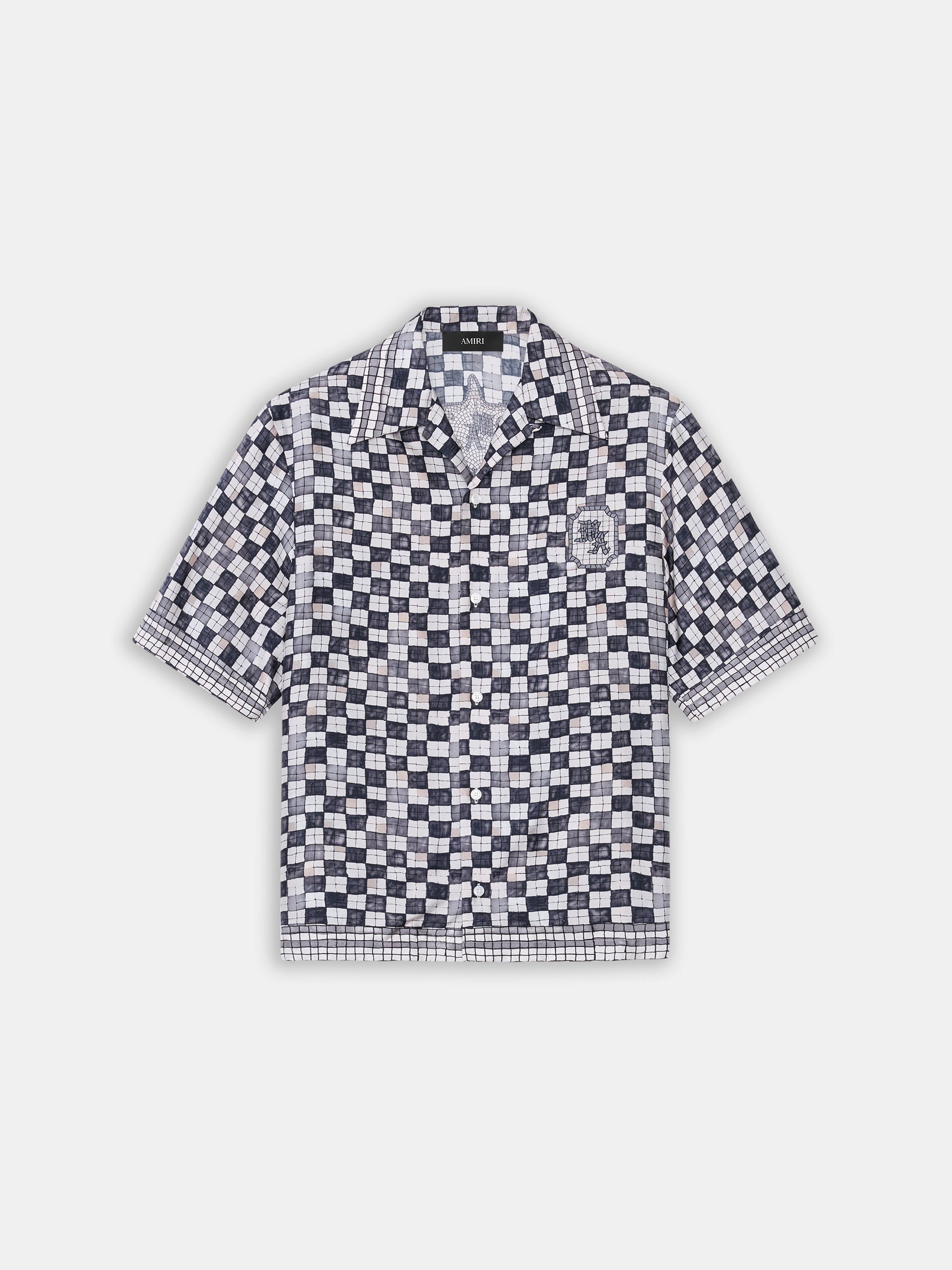 Ma Checkered Bowling Shirt - Taupe | Amiri Featured
