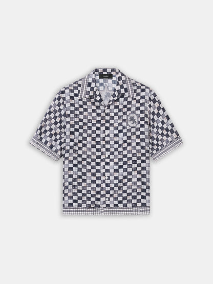 Ma Checkered Bowling Shirt - Taupe | Amiri Featured