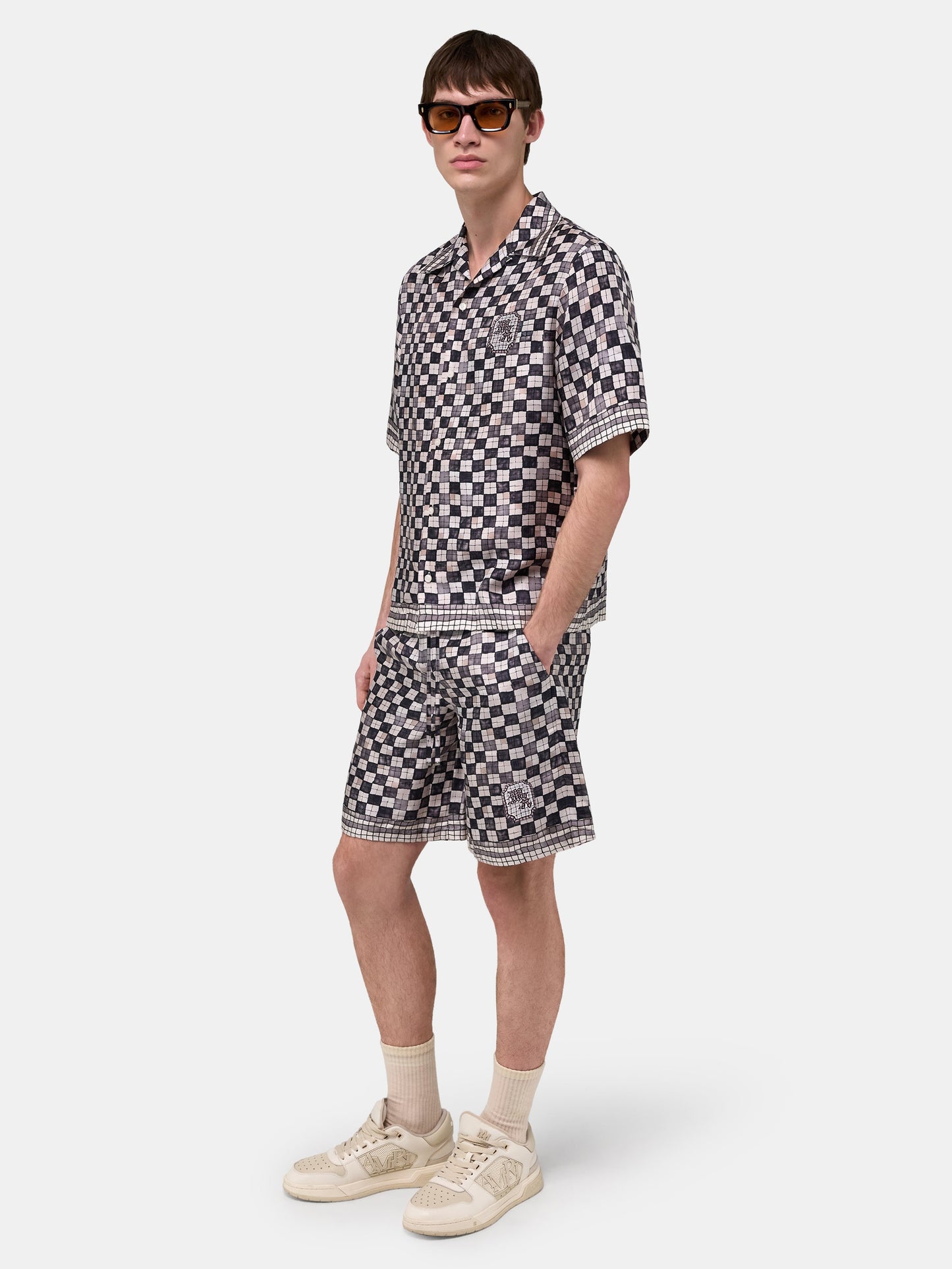 Ma Checkered Short - Taupe | Amiri Popular Choice