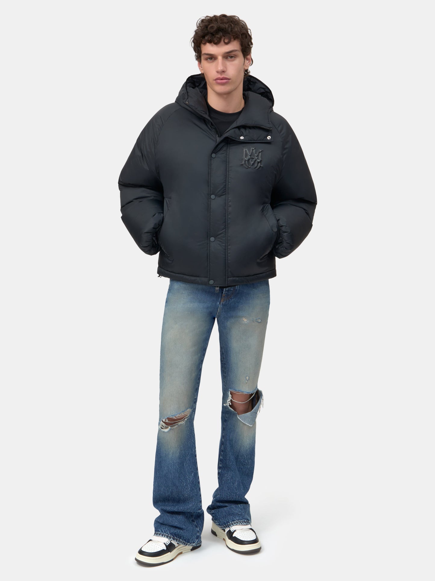 Amiri Hooded Down Jacket - Black | Amiri Affordable