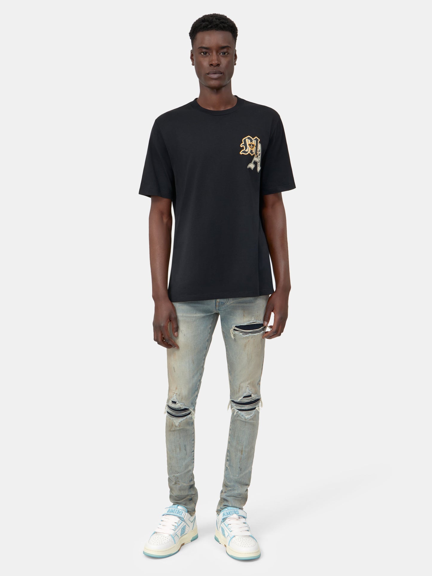 Varsity Patch Tee - Black | Amiri Great Deal