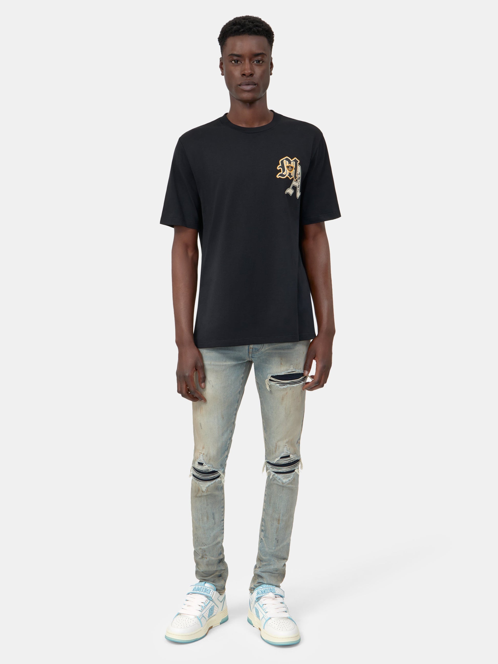 Varsity Patch Tee - Black | Amiri Great Deal