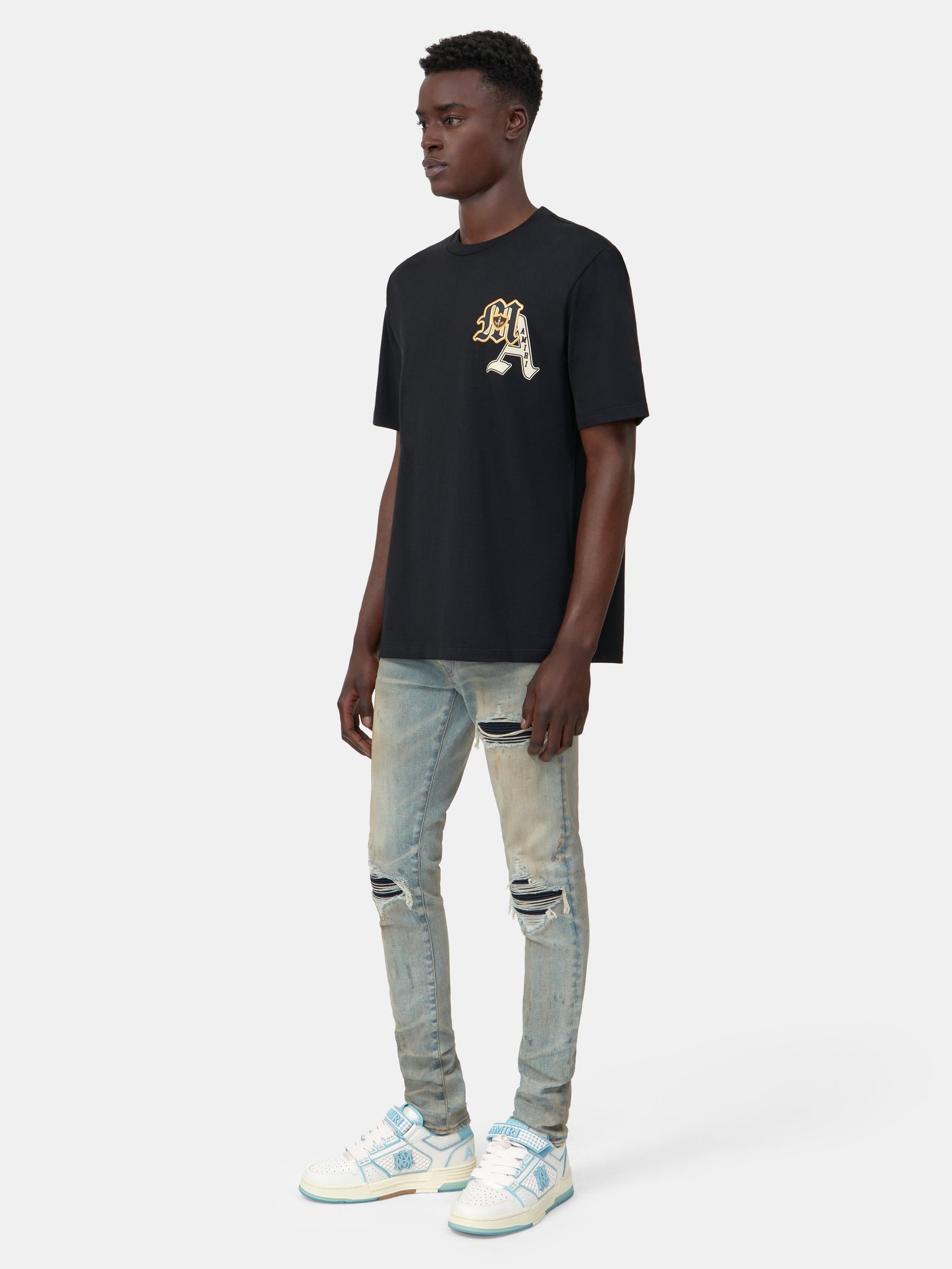 Varsity Patch Tee - Black | Amiri Great Deal