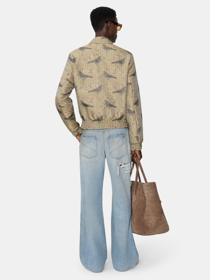Checkered Repair Bootcut Jean - Aged Indigo | Amiri Special Offer