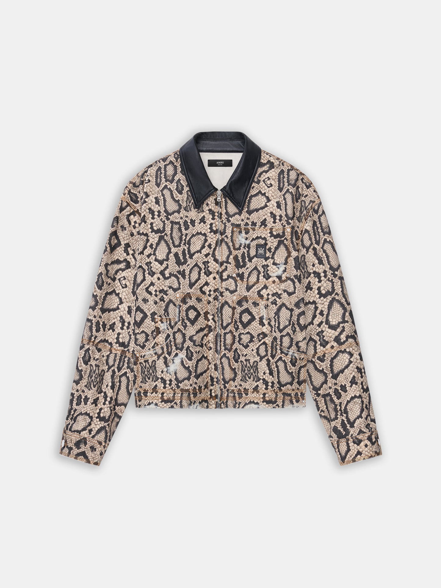 Snake Denim Work Jacket - Sand | Amiri Featured